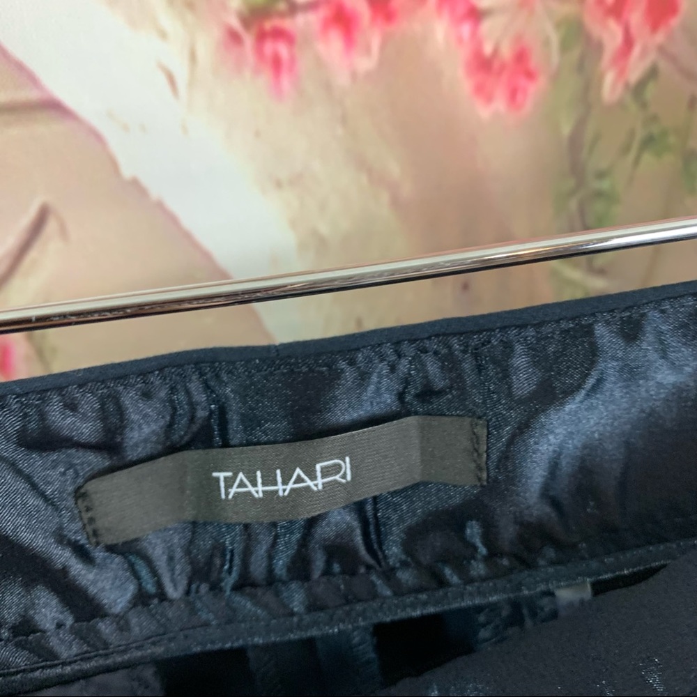 SOLD NEW Tahari Navy Blue Bootcut Terry Trousers Pant - Picture 10 of 11